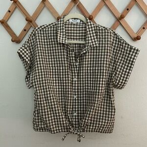 Madewell Gingham Short-Sleeve Button Down